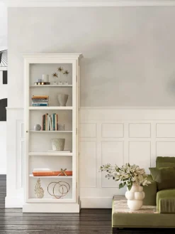 Lindebjerg Design Vitrineskab Classic V1, hvid fra Outlet