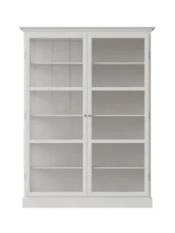 Lindebjerg Design Vitrineskab Classic V2, hvid fra Discount
