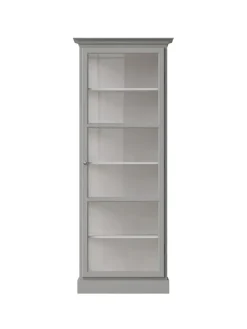 Lindebjerg Design Vitrineskab Classic V1, lys grå fra