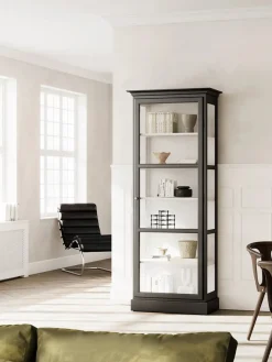 Lindebjerg Design Vitrineskab Classic V1, sort fra Sale