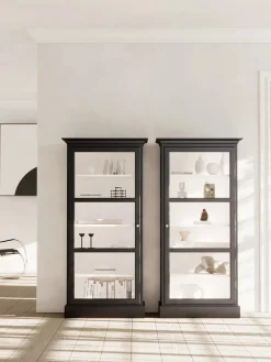 Lindebjerg Design Vitrineskab Classic V3, sort fra Outlet