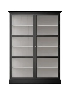 Lindebjerg Design Vitrineskab Classic V2, sort fra Best