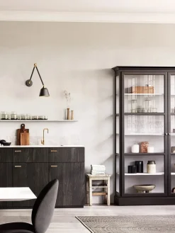 Lindebjerg Design Vitrineskab Classic V2, sort fra Best