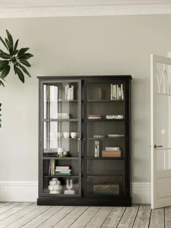 Lindebjerg Design Vitrineskab N2, dark oak fra Clearance