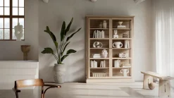 Lindebjerg Design Vitrineskab N2, light oak fra Sale