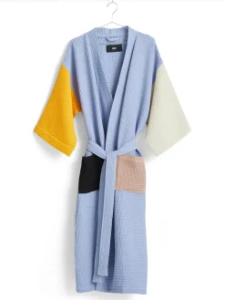 HAY Waffle Badekåbe, off-white multi fra Outlet