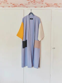 HAY Waffle Badekåbe, off-white multi fra Outlet