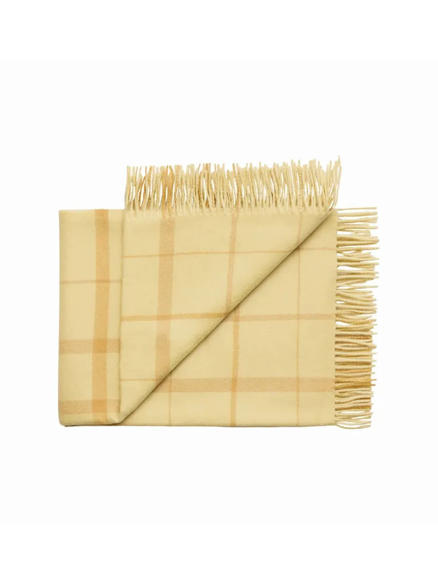 Silkeborg Uldspinderi Warp & Weft Plaid, chamomile/mustard fra Online
