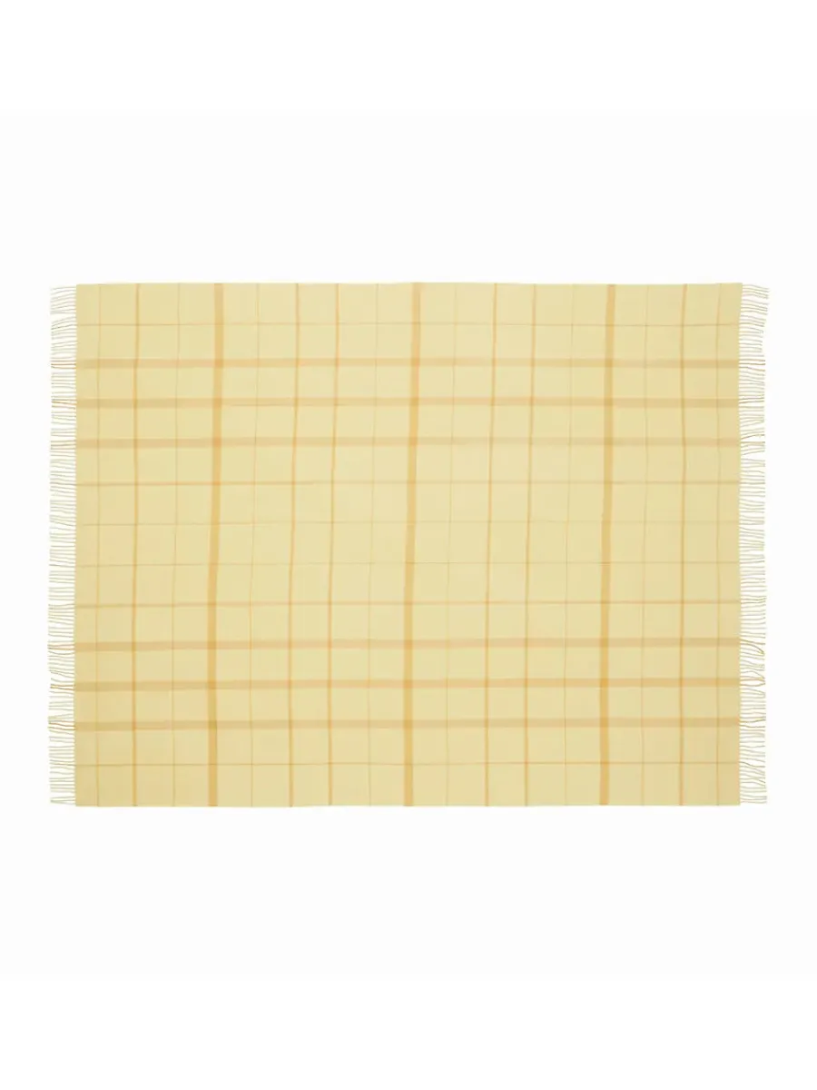 Silkeborg Uldspinderi Warp & Weft Plaid, chamomile/mustard fra Online