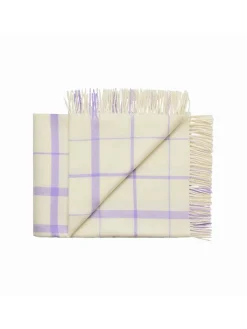 Silkeborg Uldspinderi Warp & Weft Plaid, concrete/midnight fra Outlet