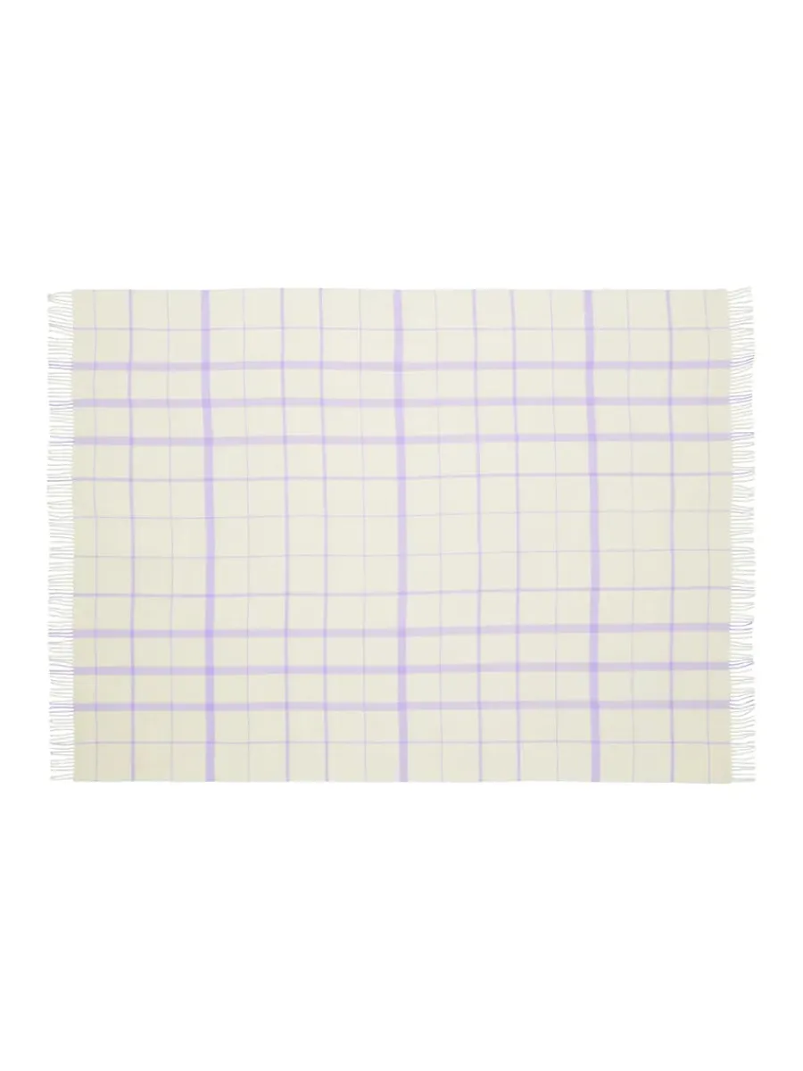 Silkeborg Uldspinderi Warp & Weft Plaid, concrete/midnight fra Outlet