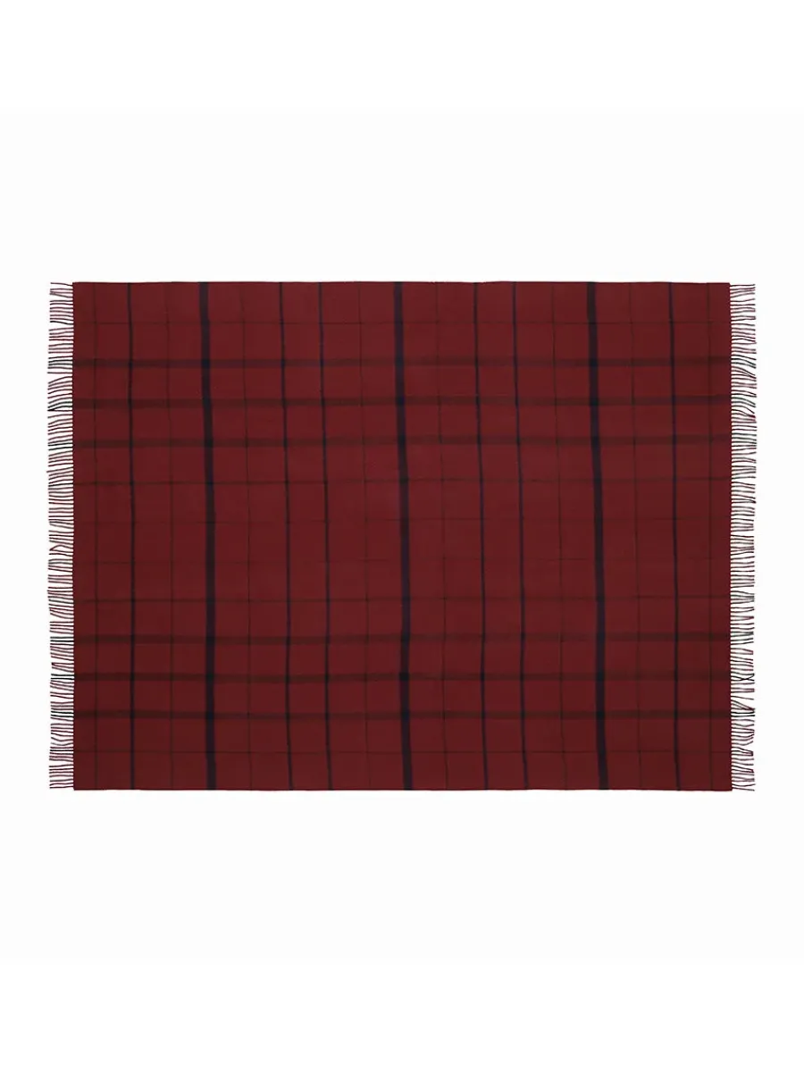 Silkeborg Uldspinderi Warp & Weft Plaid, concrete/midnight fra Outlet