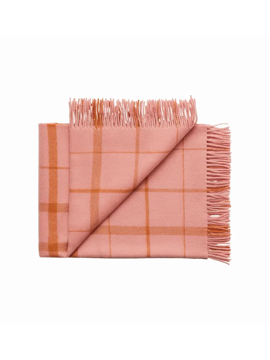 Silkeborg Uldspinderi Warp & Weft Plaid, lime/grass fra