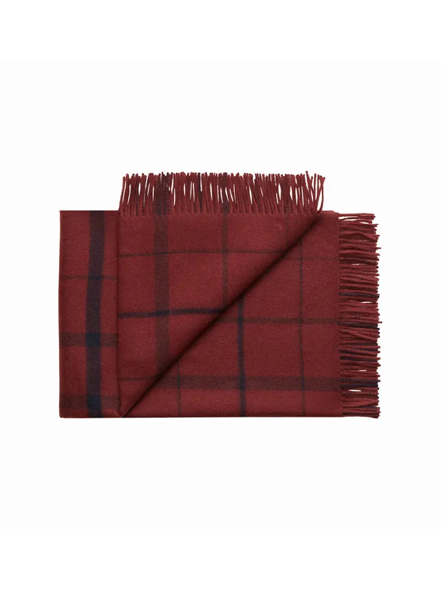 Silkeborg Uldspinderi Warp & Weft Plaid, lime/grass fra