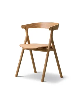 Fredericia Furniture Yksi Spisebordsstol, sortlakeret eg fra Sale