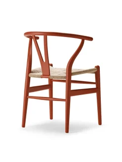 Carl Hansen & Søn Y-stol CH24 Soft Red Brown af Hans J. Wegner New
