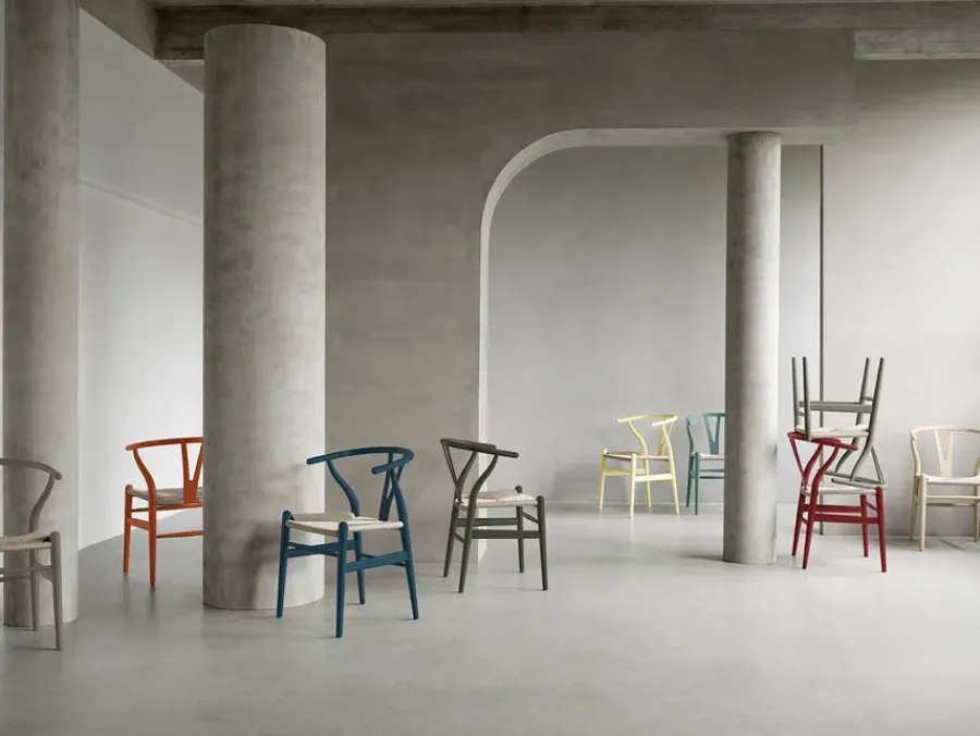 Carl Hansen & Søn Y-stol CH24 Soft Red Brown af Hans J. Wegner New