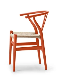 Carl Hansen & Søn Y-stol CH24 Soft Red Brown af Hans J. Wegner New