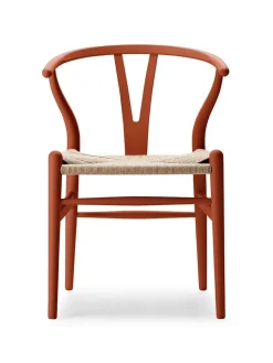 Carl Hansen & Søn Y-stol CH24 Soft Red Brown af Hans J. Wegner New