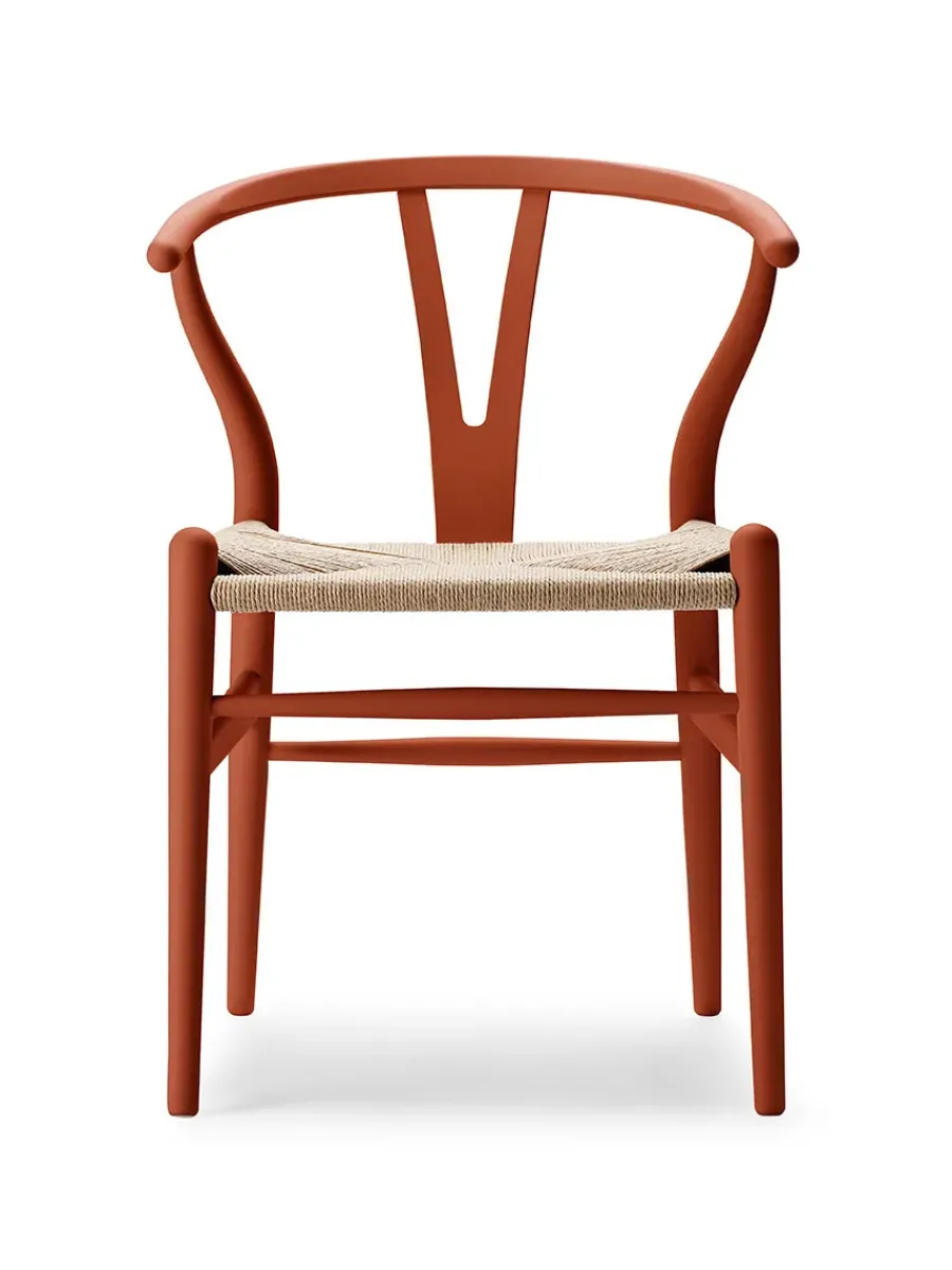 Carl Hansen & Søn Y-stol CH24 Soft Red Brown af Hans J. Wegner New