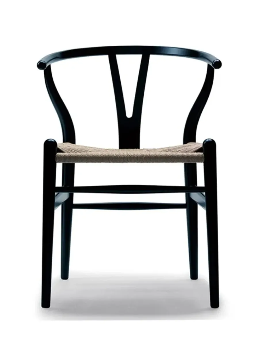 Carl Hansen & Søn Y-stol CH24, sort bøg af Hans J. Wegner Best